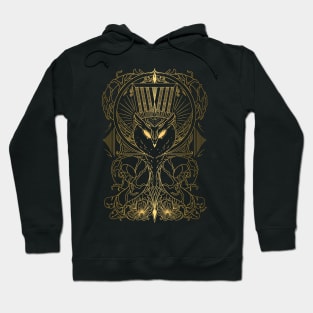 Mystical Golden Owl. Hoodie